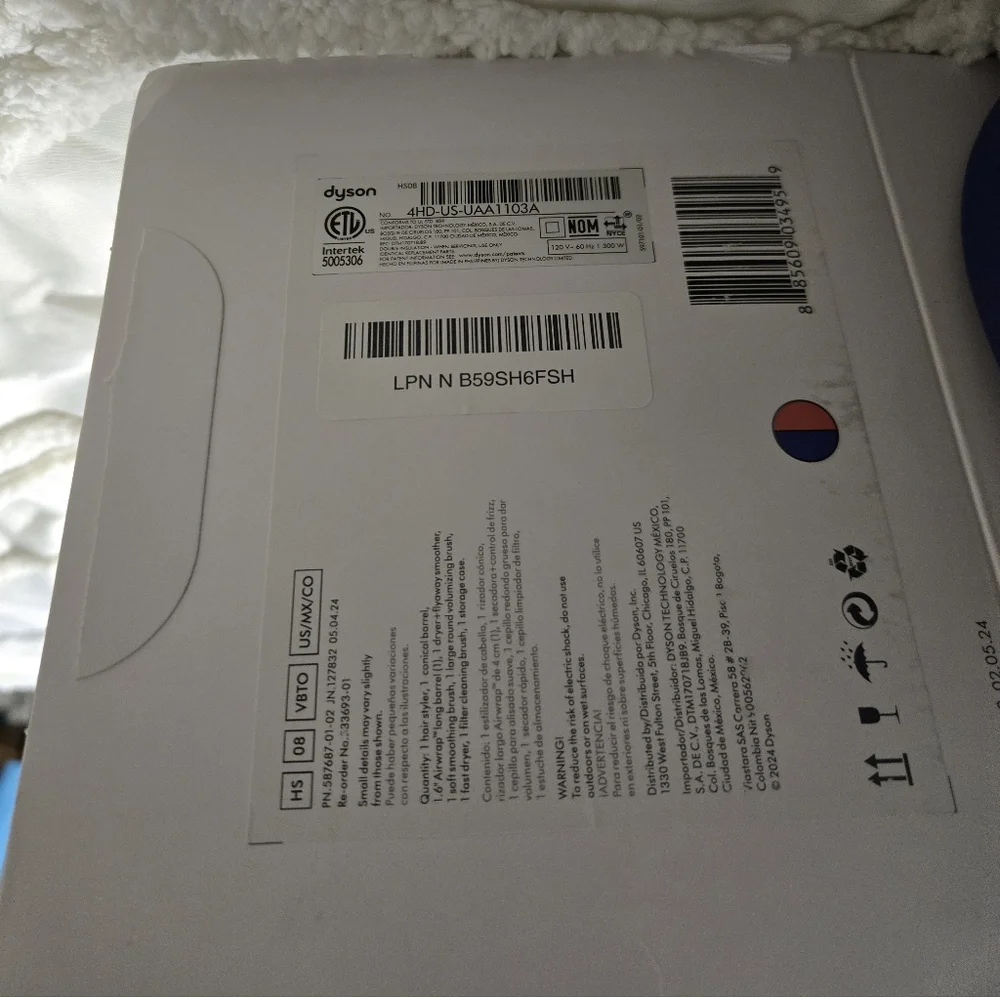 Dyson Airwrap i.d. Hair Styler Purple/coral